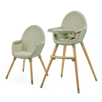 Стільчик для годування 2 в 1 Kinderkraft Fini 2 Green, 5902533924516