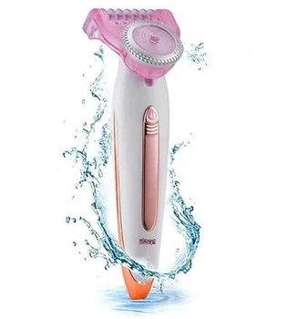 Электробритва женская для тела с сухим бритьем White Pink DSP70136
