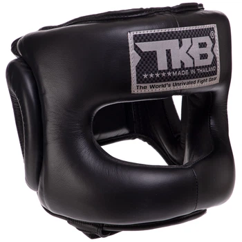 Шлем боксерский с бампером кожаный размер S TOP KING Pro Training черный TKHGPT-CC