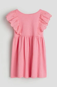 Платье из джерси с воланами розовое H&M 122-128см (400097385)
