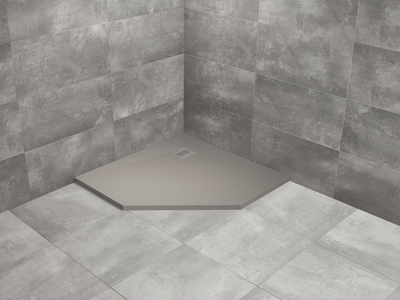 Душовий піддон RADAWAY Kyntos PT 90x90 колір цемент HKPT9090-74
