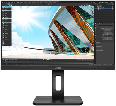 Монитор AOC U27P2 TFT 27" IPS 4K HDMI DP USB 3.2 хаб Pivot колонки Black