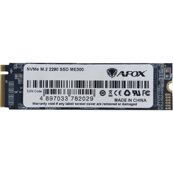 Твердотельный накопитель AFox ME300 SSD 1TB M.2 2280 PCIe NVMe Gen 3x4 3D TLC NAND (ME300-1000GN)