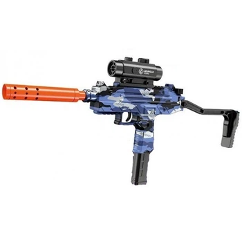 Автомат Пістолет на орбізах UZI W 002 В Скорострільний Орбіган гель бластер на акумуляторі 7.4В (G265383)