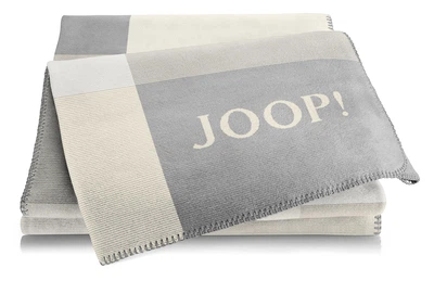 Хлопковый плед JOOP Mosaic, CHATEAU NATUR 150x200 см Шампань