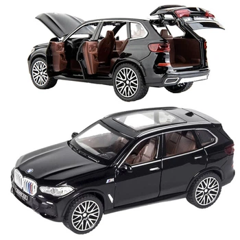 Машинка игрушка BMW X5 детская моделька металлическая коллекционная 16 см Черный (6137363)