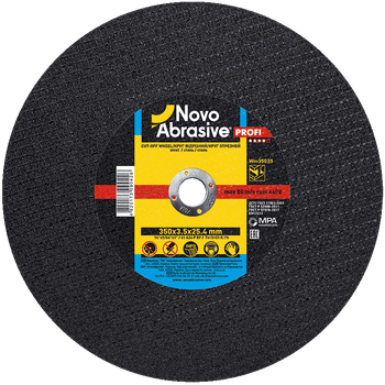 Круг отрезной по металлу NOVOABRASIVE Profi 350 x 3.5 x 25.4