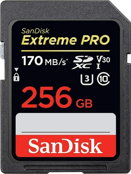 Карта пам'яті SDXC (UHS-1 U3) SanDisk Extreme PRO 256Gb class 10 V30 (170Mb/s) (SDSDXXY-256G-GN4IN)