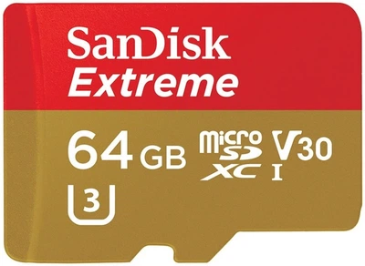 Карта пам'яті microSDXC (UHS-1 U3) SanDisk Extreme For Mobile Gaming 64Gb class 10 A2 V30 (R160MB/s, W90MB/s) (SDSQXA2-064G-GN6GN)