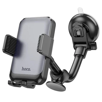 Держатель в машину Hoco H27 Rock push-type car holder (center console) черный