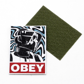 Шеврон на одяг надрукований Obey на липучці