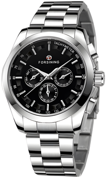 Мужские часы Forsining Walker Steel Silver New