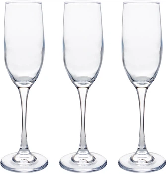 Набір келихів для шампанського LeGlass 170 мл х 3 шт (602-001)