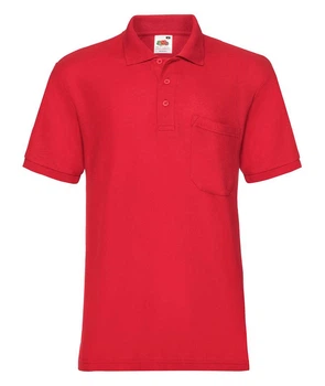 Поло Fruit of the Loom 65/35 Pocket polo L 40 Червоний (063308040L)