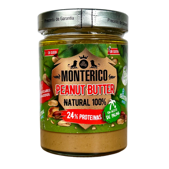 Арахісова паста без цукру Monterico Peanut Butter Natural 500 г