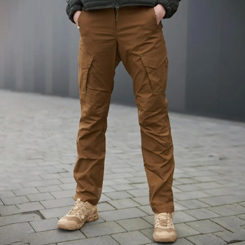 Жіночі штани з манжетами Military ріп-стоп койот розмір M