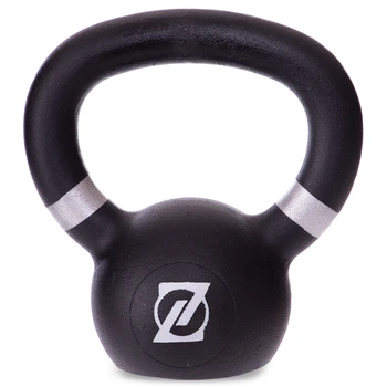Гиря чугунная окрашенная Zelart 2238-4 вес 4 кг Black