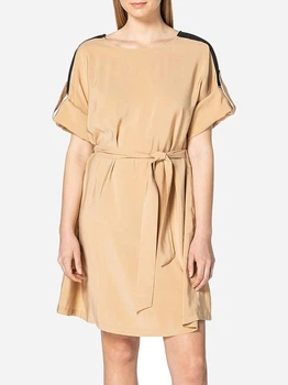 Сукня-футболка міді літня жіноча United Colors of Benetton 4EHD5VCC3-394 M Бежева (8300900845209)