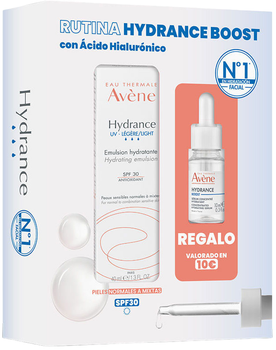 Zestaw do pielęgnacji twarzy Avene Hydrance Emulsja nawilżająca 40 ml + Koncentrat-serum 10 ml (3282779360364)