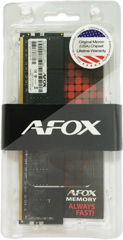 Оперативна пам'ять AFOX DDR4-2666 8192MB PC4-21300 (AFLD48FK1P)