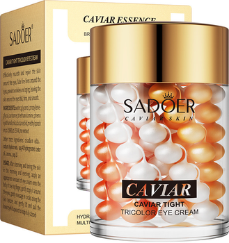 Крем для кожи вокруг глаз Sadoer Caviar Tight Tricolor Eye Cream с икрой 60 г (6976068951773)