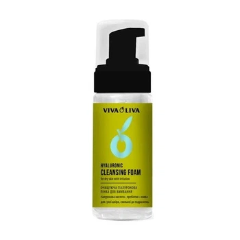 Очищающая гиалуроновая пенка для умывания Viva Oliva Hyaluronic Cleasing Foam, 150 мл