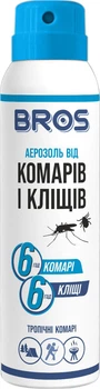 Аерозоль Bros від комарів і кліщів 90 мл (5904517321311)