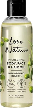 Защитное масло для тела, лица и волос с органической оливой - Oriflame Love Nature Protecing Body Face And Hair Oil 100ml (100ml) (1159760-1547407-2)