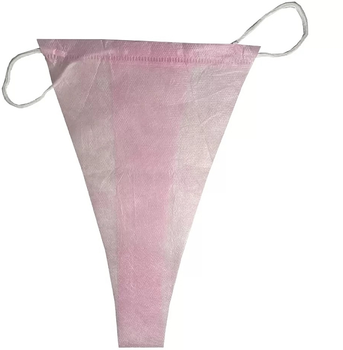 Трусики-стринги для спа-процедур, розовые, S/M - Monaco Style 50шт (1116991-1490990-2)