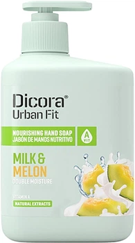 Рідке мило для рук із вітаміном А "Молоко та диня" - Dicora Urban Fit Nourishing Hand Soap