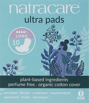 Прокладки гігієнічні з крильцями, 10 шт. - Natracare Ultra Pads Long 10шт (1113186-1485942-2)
