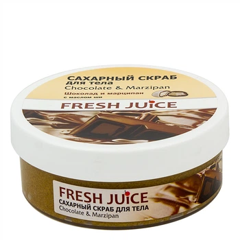 Цукровий скраб для тіла "Шоколад та марципан" Fresh Juice Sugar Scrub Chocolate and Мarzipan 225ml (236489-506146-2)