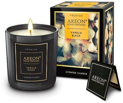 Ароматична свічка - Areon Home Perfumes Vanilla Black Scented Candle (1343719-13004515)