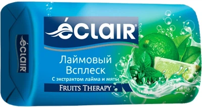 Мыло туалетное "Лаймовый всплеск с экстрактом лайма и мяты" - Eclair Fruits Therapy 90g (1099127-1462116-2)