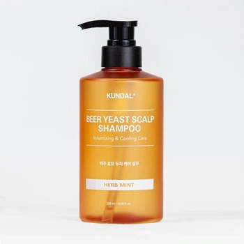 Шампунь Kundal Beer Yeast Hair Loss Relief Shampoo Herb Mint 500ml