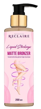 Тонирующий крем для ног "Жидкие чулки" - Reclaire Liquid Stockings Matte Bronzer 200ml (1126649-1502951-2)