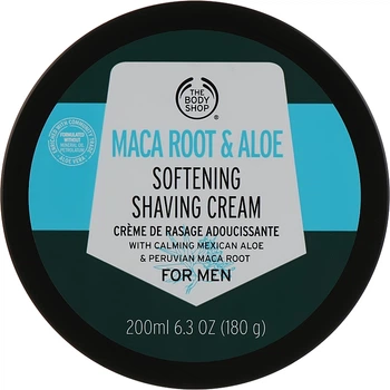 Крем для бритья "Корень маки и алоэ" - The Body Shop Maca Root & Aloe Softening Shaving Cream For Men 200ml (1091803-1450676-2)