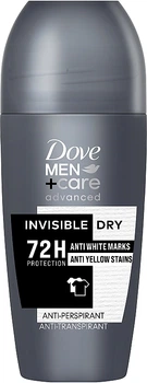 Шариковый дезодорант-антиперспирант для мужчин - Dove Men+Care Advanced Invisible Dry 72H 50ml (1116430-1490342-2)
