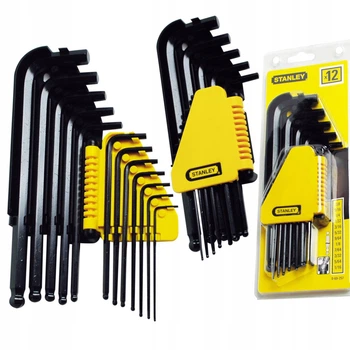 Дюймові Шестигранні Ключі (1/16" - 5/16") Набір 12 шт STANLEY (0-69-257)