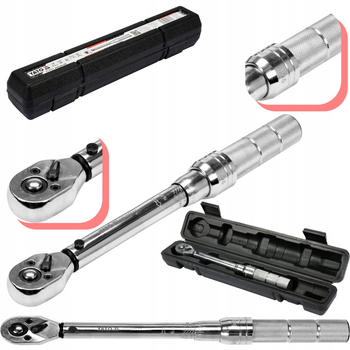 Динамометрический Ключ Предельный 1/4", 2.5-20 Нм, L=240-250 мм YATO (YT-07511)