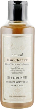 Натуральный безсульфатный шампунь "Хна и Туласи" - Khadi Organique Henna Tulsi Extra Shampoo Hair Cleanser SLS & Paraben Free 210ml (210ml) (939140-1194873-2)