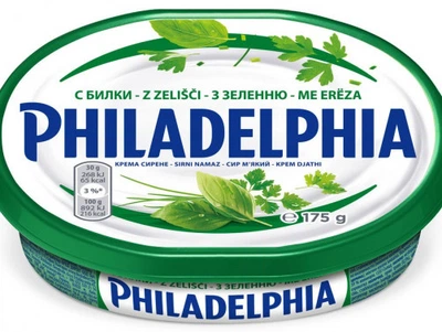 Крем-сир Philadelphia з зеленню Kraft 175 г (10163568)