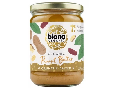 Арахісова Паста Хрустка з Морською Сіллю Biona Organic 500 г (20301151)