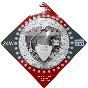 Світлодіодний модуль світильник ETRON 1-EMP-274 24W Matrix 5000K IP20 коло 180мм