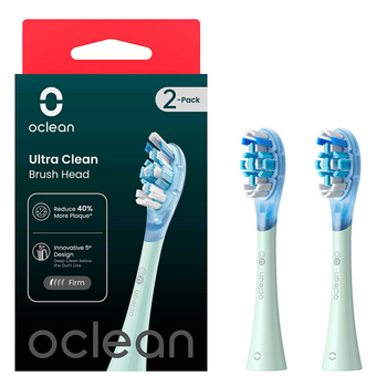 Końcówka do elektrycznej szczoteczki do zębów Oclean Ultra Clean 2szt Green