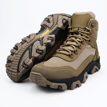 Кожаные демисезонные ботинки OKSY TACTICAL Koyot арт. 070112-cordura 43 размер