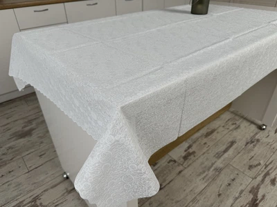 Скатерть виниловая с ажурным узором 110*140 см 1506-w-8