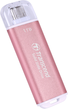 Dysk SSD Transcend ESD300 1TB USB 3.1 Gen 2 Type-C 3D NAND Pink (TS1TESD300P) Zewnętrzny