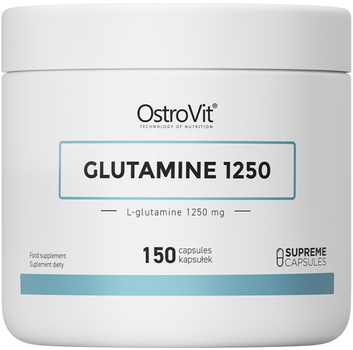 Амінокислота OstroVit Glutamine 1250 мг 150 капсул (5903246228373)