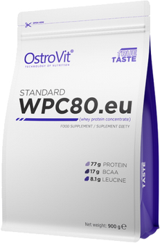 Białko OstroVit Standart WPC80.eu 900 g Pasta orzechowa (5902232612462)